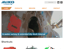 Tablet Screenshot of mikomarine.com